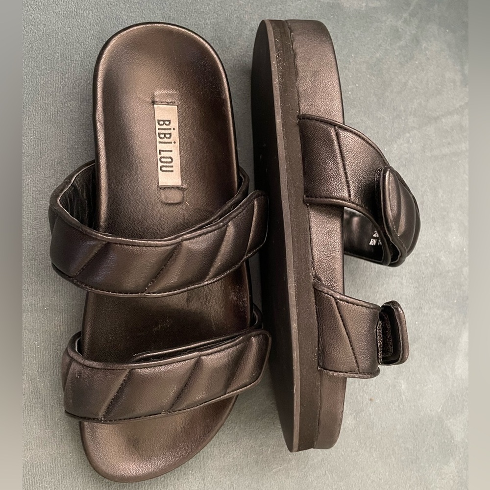 Anthropologie BIBI LOU Platform Slides Size 6.5-7 (37)